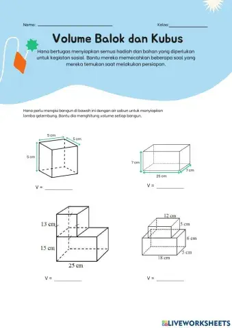Volume kubus dan balok
