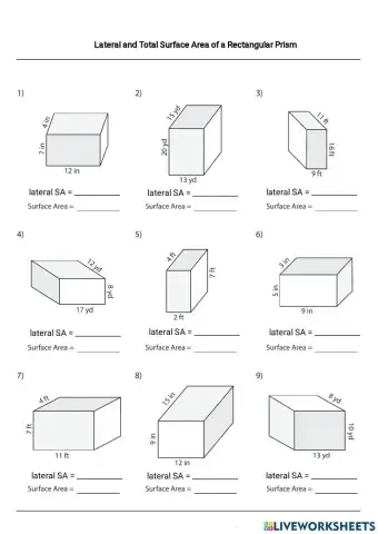 Lateral and total SA