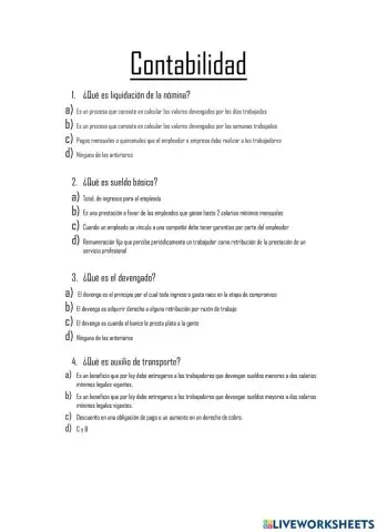 Preguntas Contabilidad