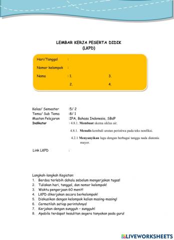 Lkpd kelas 5