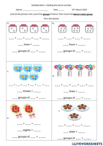 Multiply by Adding the Same Number
