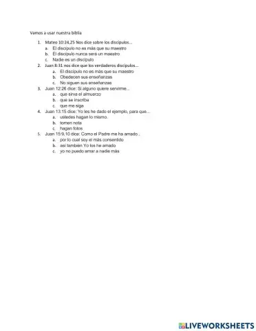 Vamos aprender biblia