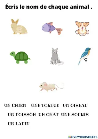 Les animaux