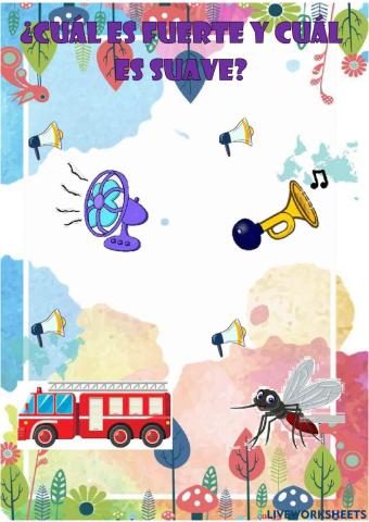 Sonidos fuertes y suaves