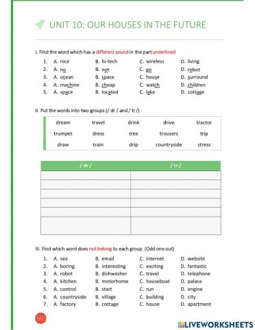 E6 unit 10. our houses in the future- mp