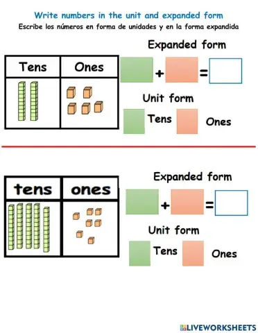 Unit and expanded form
