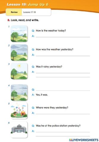 23 Maret 2022 lesson 19 jump up 6