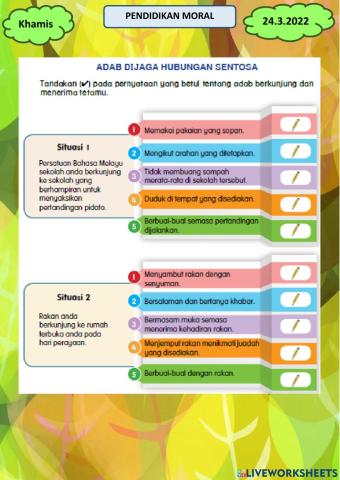 Adab Dijaga Hubungan Sentosa