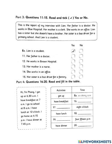 Grade 4 - U11-12 test 1 (big 4)
