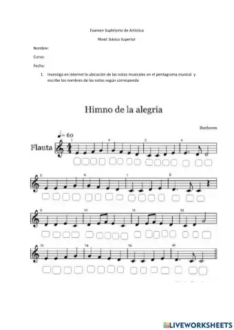 Prueba de música