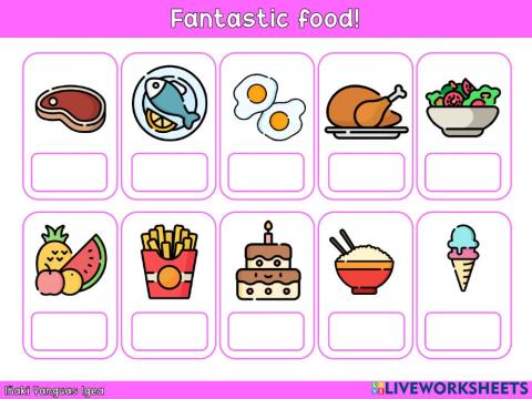 Fantastic food! - Writing