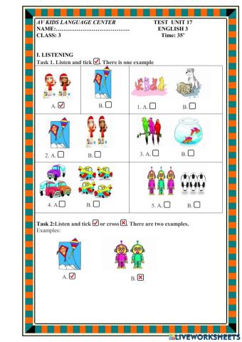 PBT Test Unit 17 Lop 3 Mrs.Thuy