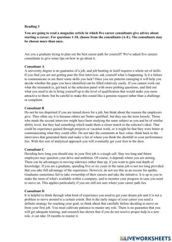 Starting out on your career