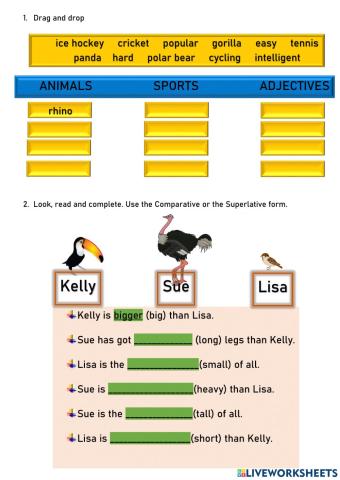 That's amazing! Comparatives