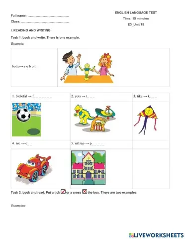 Unit 15 Do you have any toys