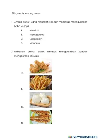 Kaedah Memasak Haba Kering