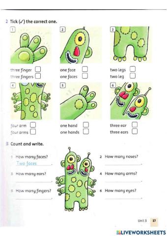 Body parts family&friends