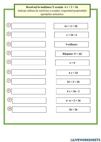 Rezolvarea de ecuații