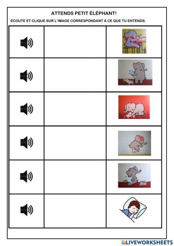 Attends petit éléphant