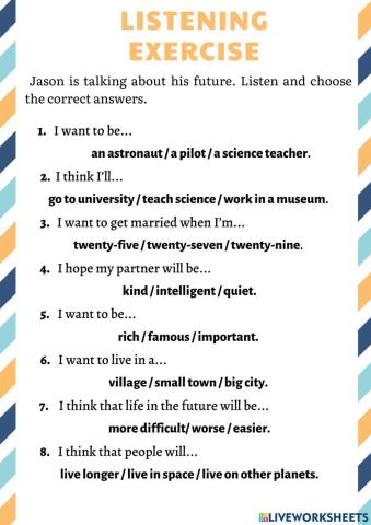 Future tense listening