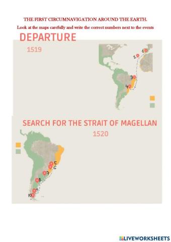 Magellan's maps activity