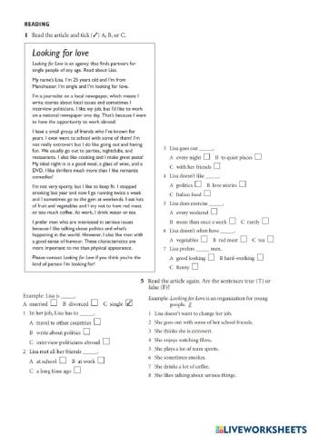English File - Pre intermediate - Units 1 and 2