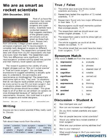 We are as smart as rocket scientists