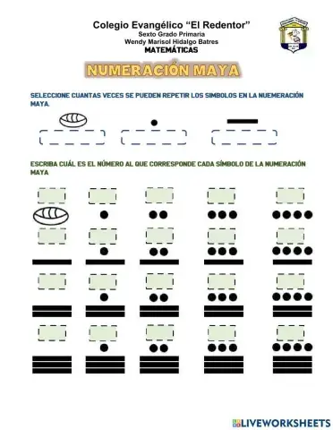 Numeración maya