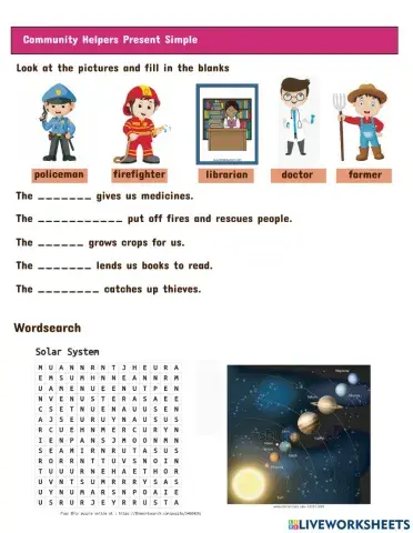 Community Helpers Solar System