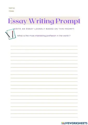 English essay writting