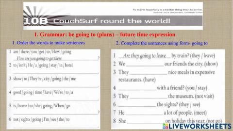 Unit 10B: CouchSurf round the world
