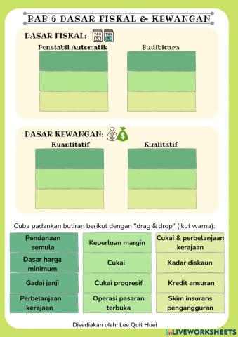 Bab 6 Dasar Fiskal & Kewangan