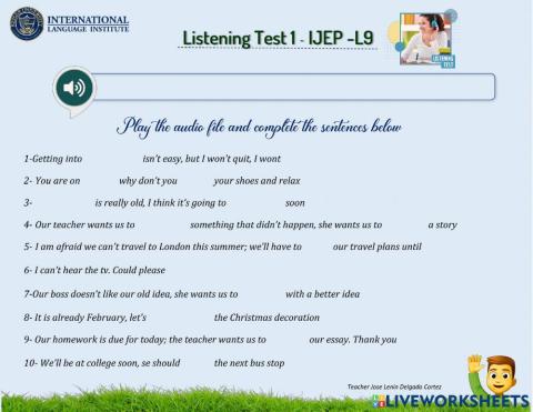 Phrasal verb listening