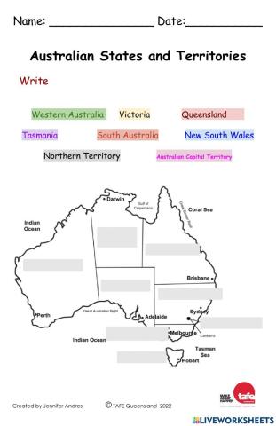 Australian States and Territories V2