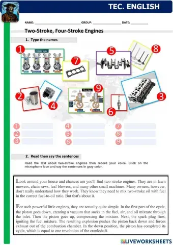 Two-stroke four stroke engine