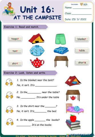 Unit 16: At the campsite