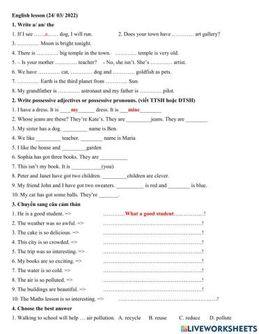 Group 5 - ed - ing adjectives