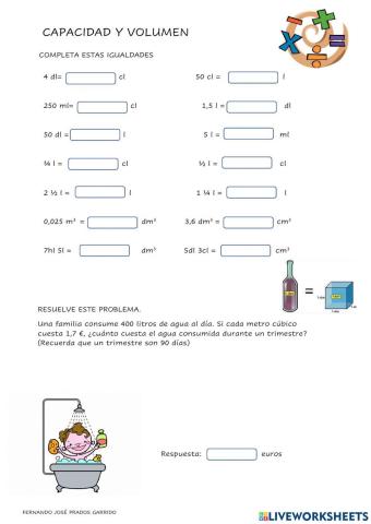 6º Matemáticas. Tema 11. Capacidad y volumen