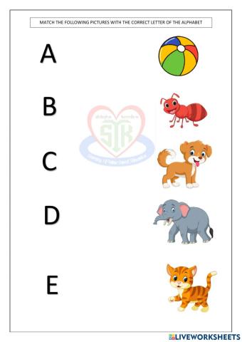Alphabets phonic match