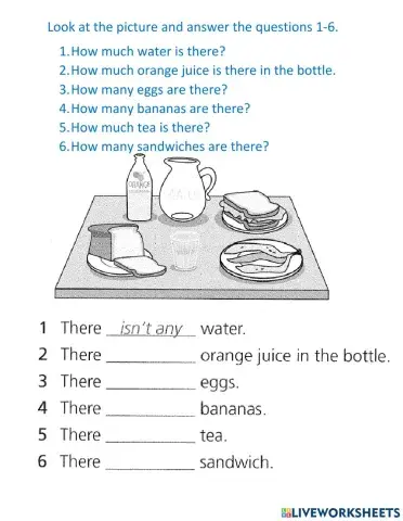 Is, are, some and any