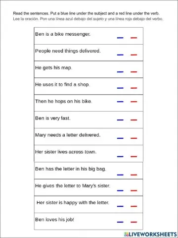 Identify the Subject and Verb