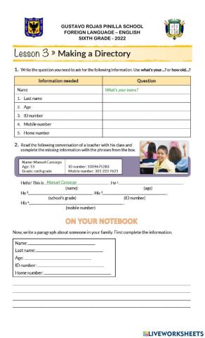 Making a class directory