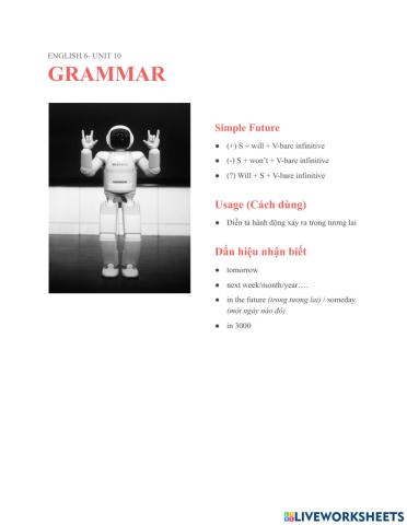 GS E6-U10-Grammar-Simple Future