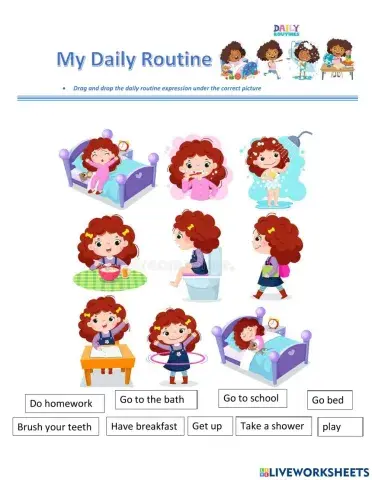 Daily Routine Vocabulary