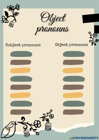 Object Pronouns