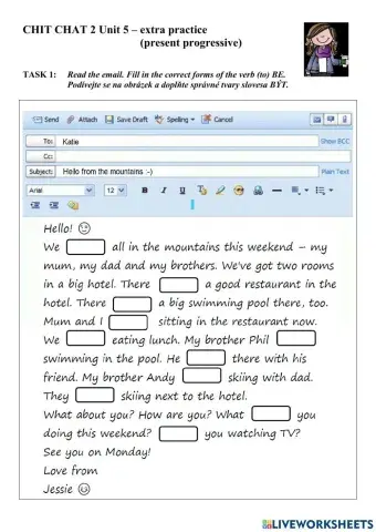 Chit Chat 2 Unit 5 - EMAIL FROM THE MOUNTAINS