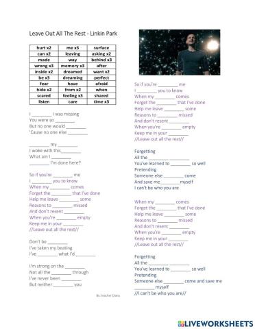 Leave Out All The Rest - Linkin Park