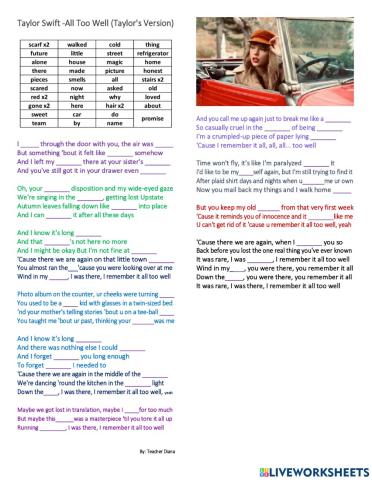 Taylor Swift - All Too Well (Taylor's Version)