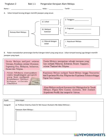 Sejarah T.2 Bab 1.1 Konsep Alam Melayu