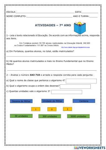 Atividade - Matemática